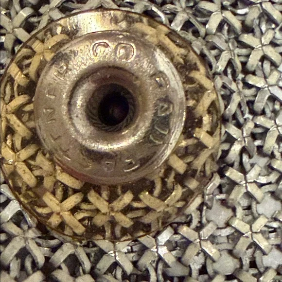 A silver-toned chainmail mesh scarf bib necklace. VTG - Picture 11 of 16